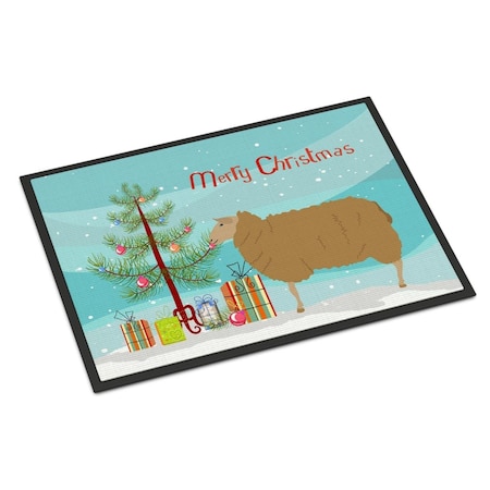 Carolines Treasures East Friesian Sheep Christmas Indoor or Outdoor Mat - 24 x 36 in. BB9344JMAT